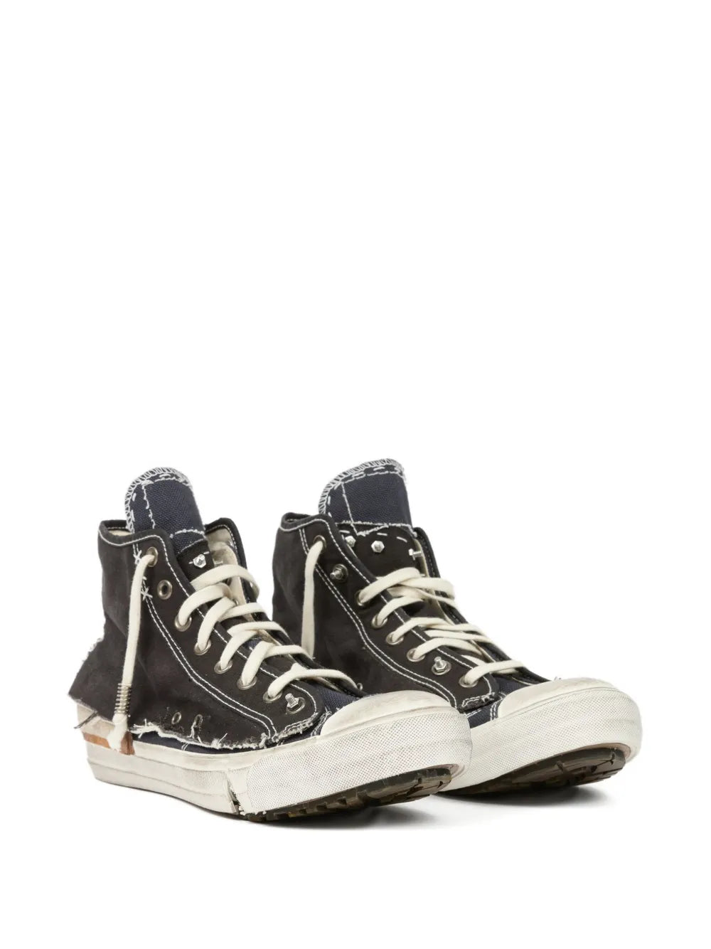 MAISON MARGIELA Maison Margiela Men High-Top Sneakers With A Distressed Effect