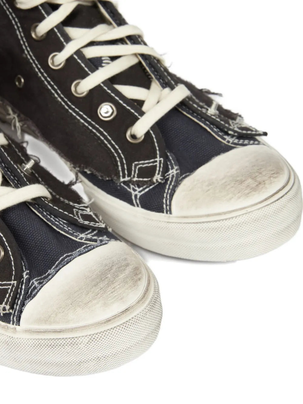 MAISON MARGIELA Maison Margiela Men High-Top Sneakers With A Distressed Effect