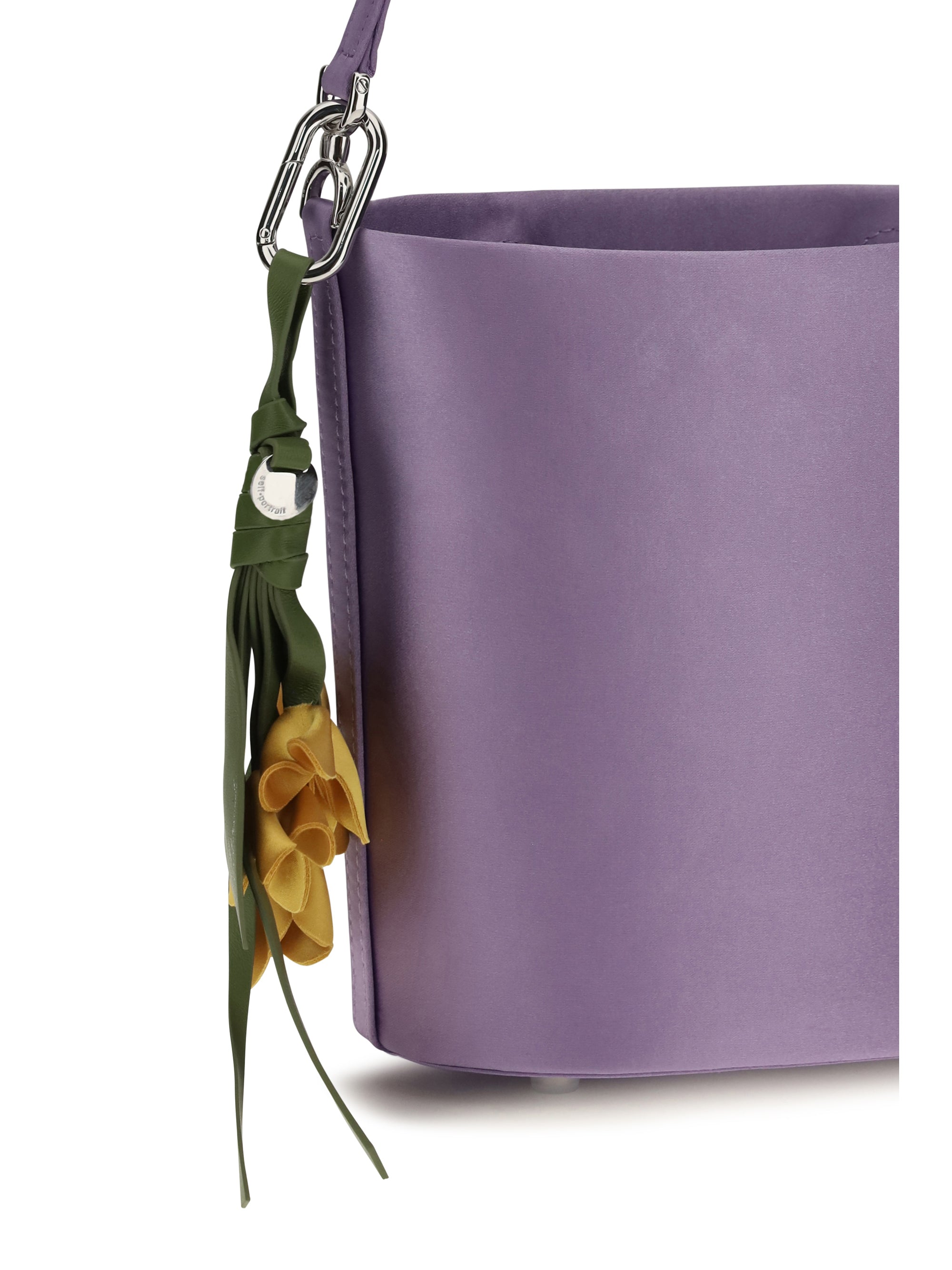 SELF-PORTRAIT Self-Portrait Women Satin Bucket Bag