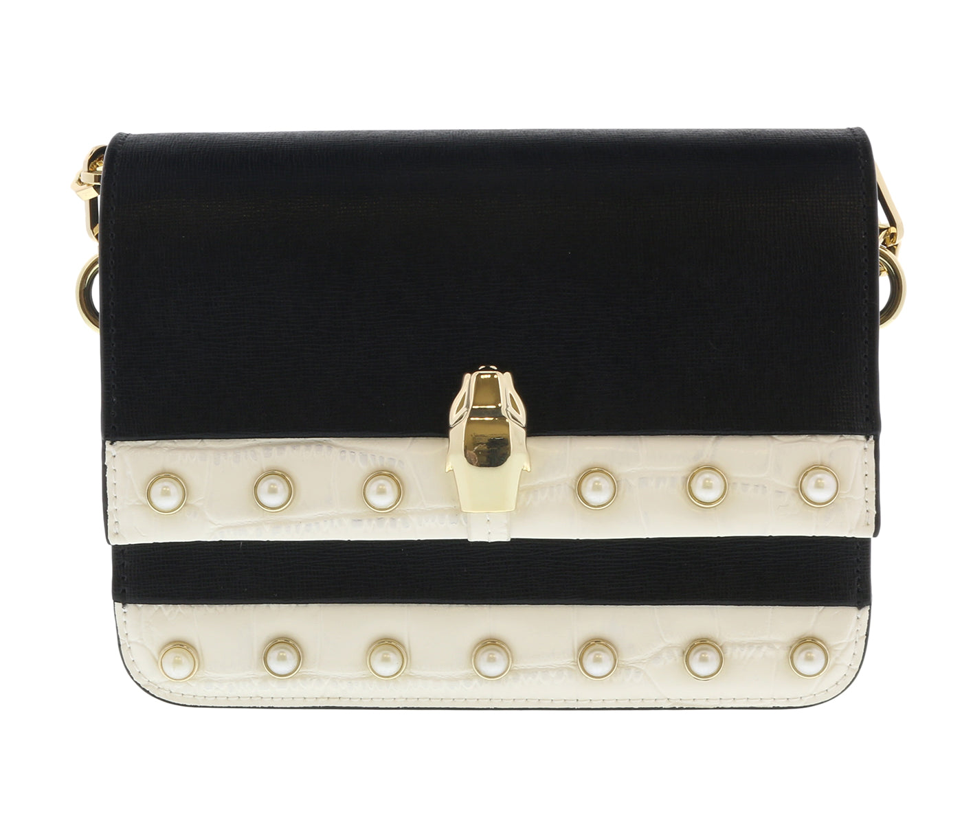 Roberto Cavalli HXLPAY B01 Black/White Shoulder Bag