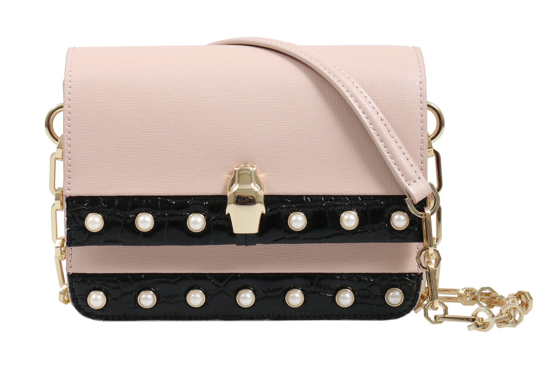 Roberto Cavalli HXLPAY D96 Nude/Black Shoulder Bag