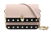 Roberto Cavalli HXLPAY D96 Nude/Black Shoulder Bag