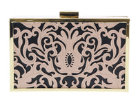 Roberto Cavalli HXLPB3 D96 Nude/Black Box Clutch