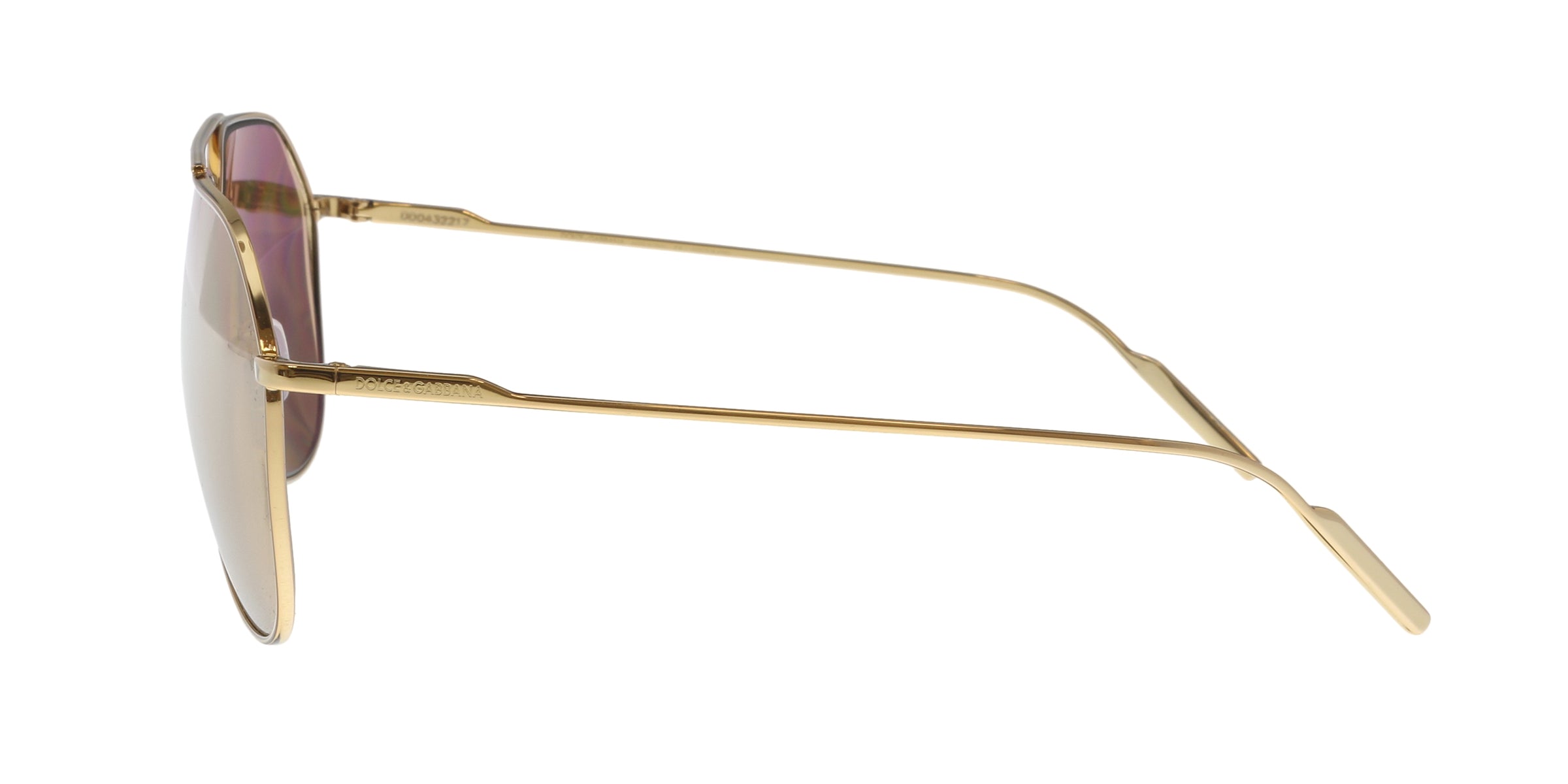 Dolce & Gabbana Gold Aviator DG2166 K02/F9 Sunglasses
