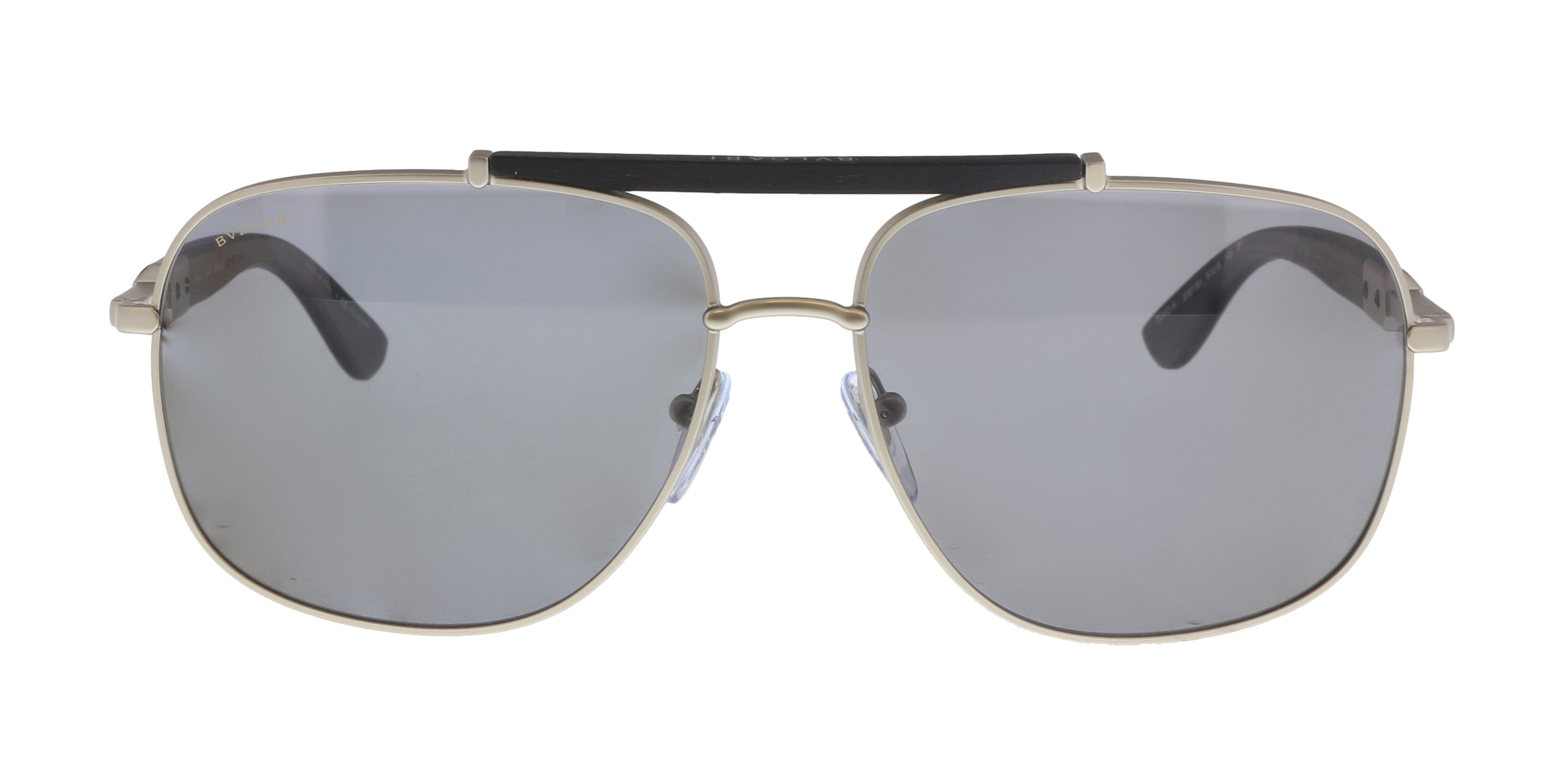 Bulgari Matte Silver Rectangular BV5040K 200781 Sunglasses