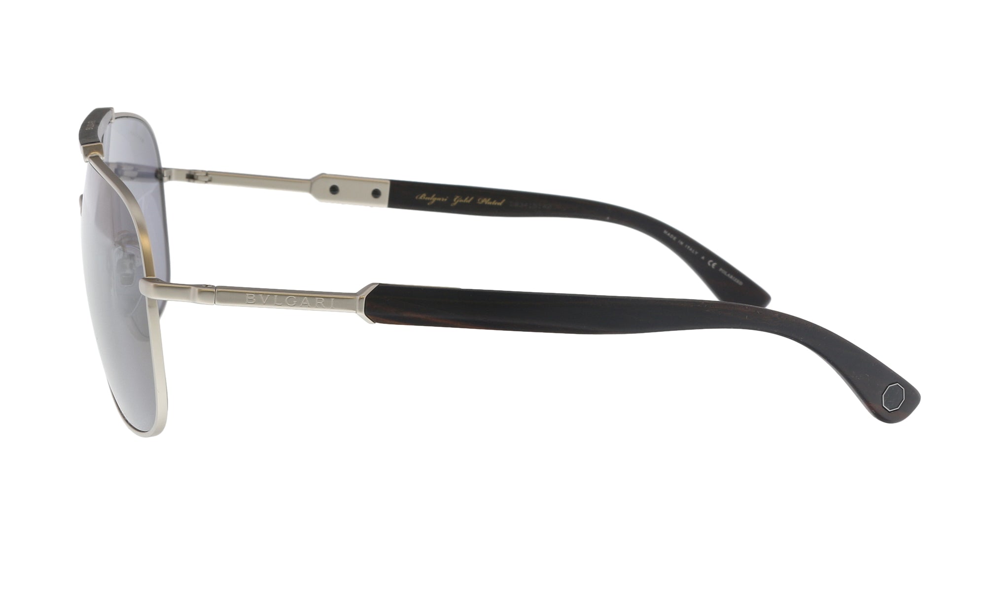 Bulgari Matte Silver Rectangular BV5040K 200781 Sunglasses