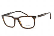 Prada Stylish Dark Havana Eyeglasses with Clear Lenses