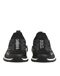 Dolce & Gabbana Black SORRENTO Sport Stretch Sneakers Women's Shoes