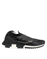 Dolce & Gabbana Black SORRENTO Sport Stretch Sneakers Women's Shoes