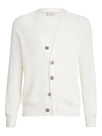 Brunello Cucinelli Men English Rib Knit Cardigan