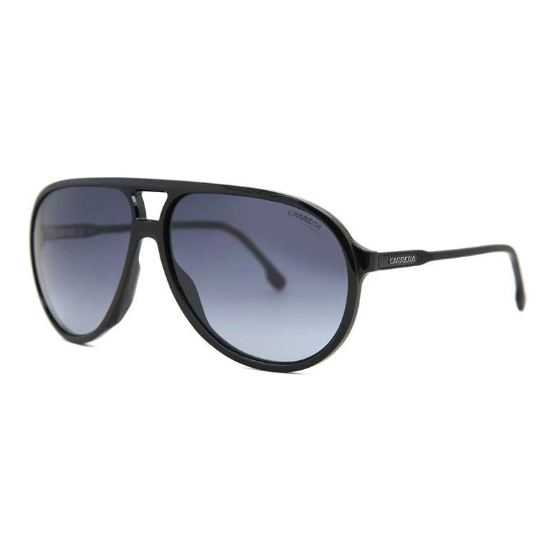 Carrera Carrera Sunglasses Aviator Full Rim, Black Frame and Dark Grey Gradient Lens CARRERA237/S08079O