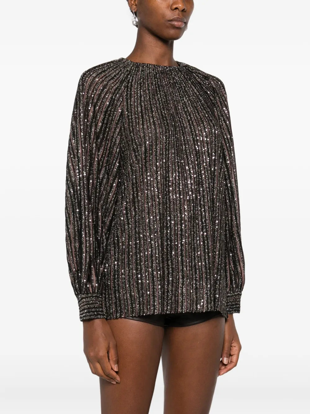 Missoni Women Striped Top With Sequins