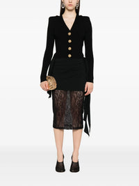 Balmain Women Ribbed Cardigan With Buttons