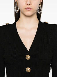Balmain Women Ribbed Cardigan With Buttons
