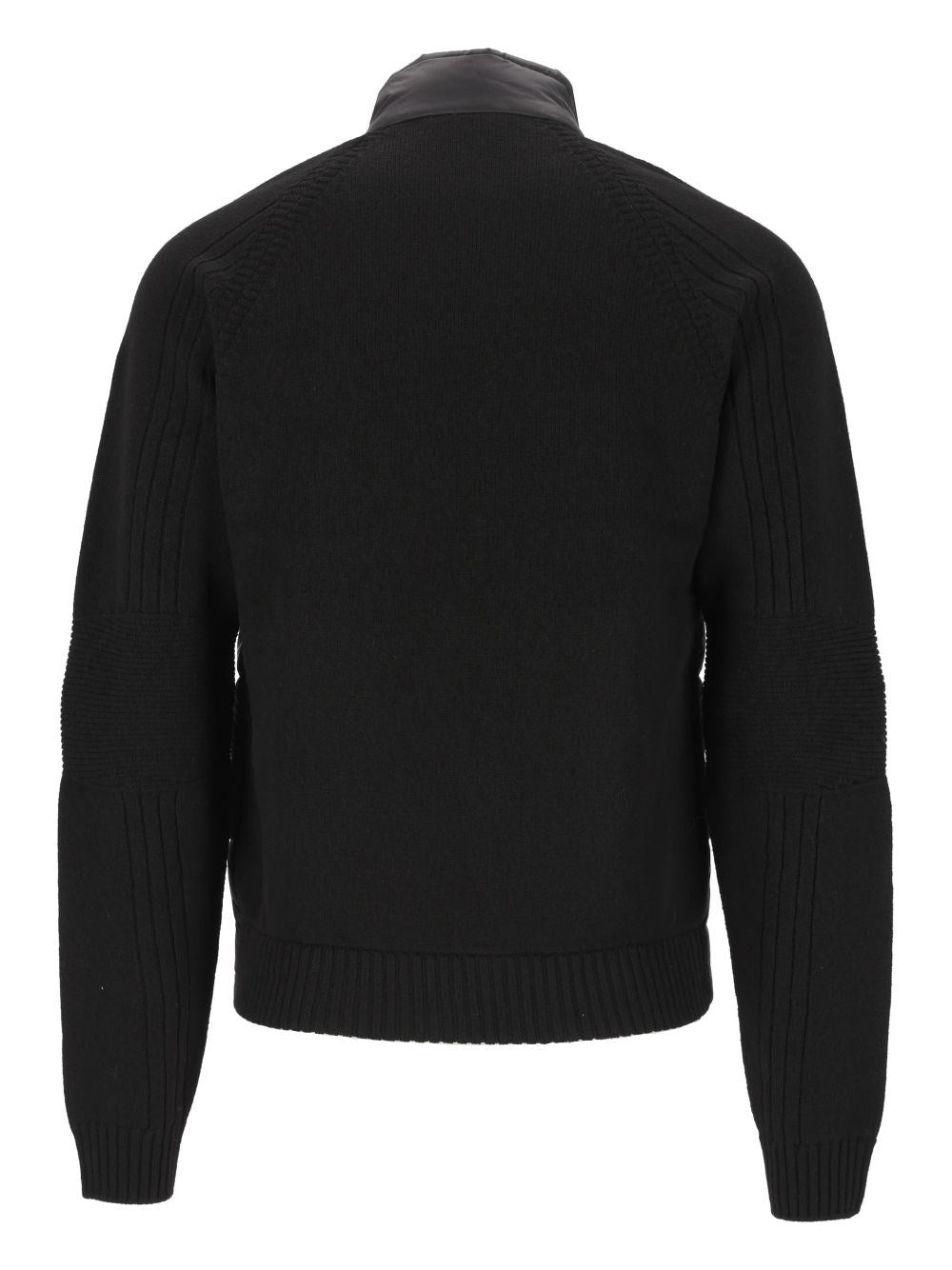 Moncler Grenoble Men Wool-Blend Zip-Up Padded Cardigan