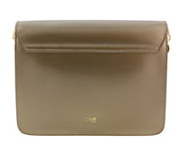 Roberto Cavalli HXLPGX 102 Bronze Studded Large Shoulder Bag