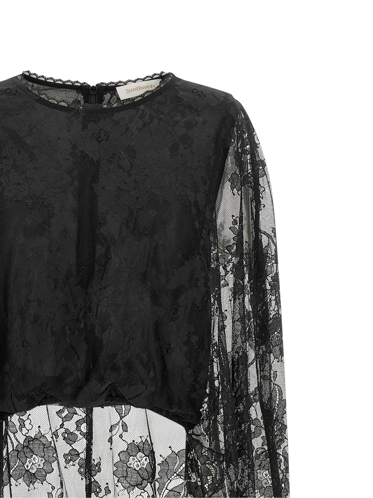 Zimmermann Women 'Valiant Lace Caped Top' Top