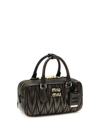 Miu Miu Women Arcadie Handbag In Quilted Nappa Leather