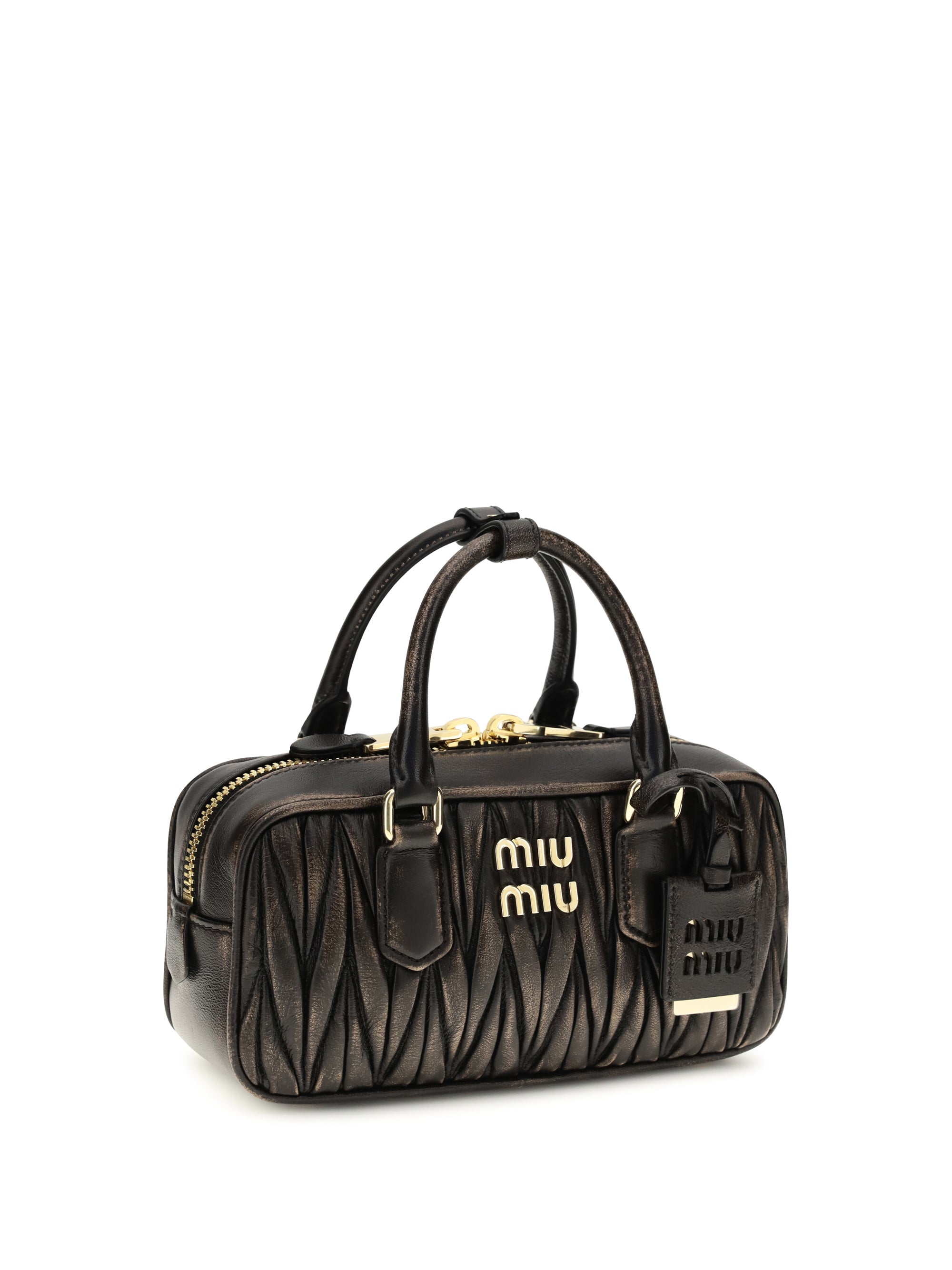 Miu Miu Women Arcadie Handbag In Quilted Nappa Leather