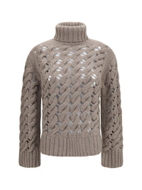 P.A.R.O.S.H. P.A.R.O.S.H. Women Perforated Turtleneck Sweater
