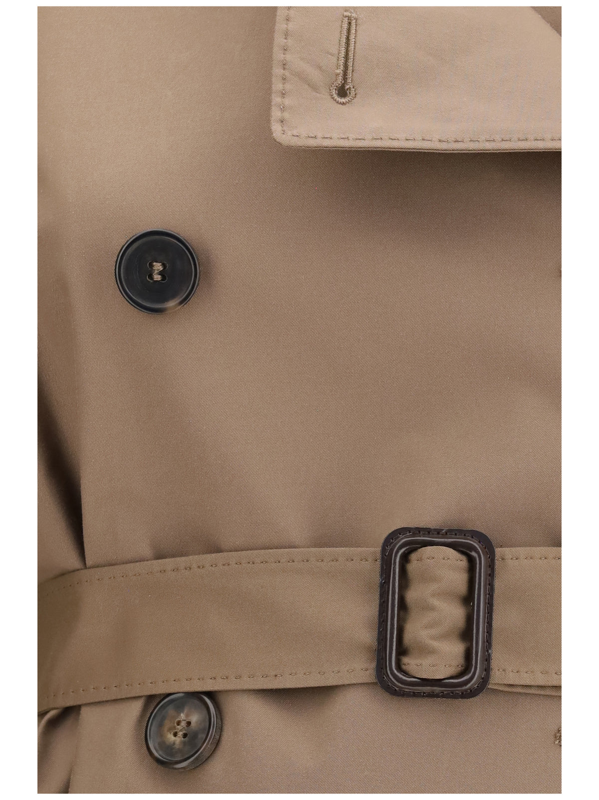 Max Mara The Cube Women Short Water Repellent Twill Trench Coat