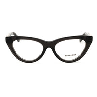 Burberry Eyeglasses Cat Eye Full Rim, Grey Frame and Clear Demo Lenses Lens BE2418U4112