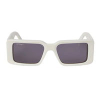 Off-White Sunglasses Rectangle Full Rim, White Frame and Dark Grey Lens OERI097MILANO0107
