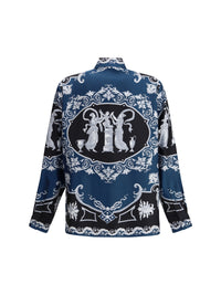 VERSACE Versace Men Regular-Fit Printed Silk Twill Shirt
