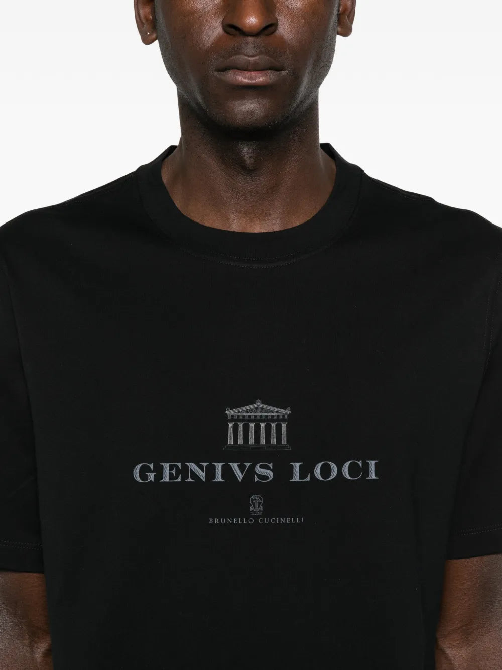 BRUNELLO CUCINELLI Brunello Cucinelli Men Crew-Neck T-Shirt With Graphic Print