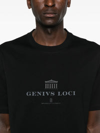 BRUNELLO CUCINELLI Brunello Cucinelli Men Crew-Neck T-Shirt With Graphic Print