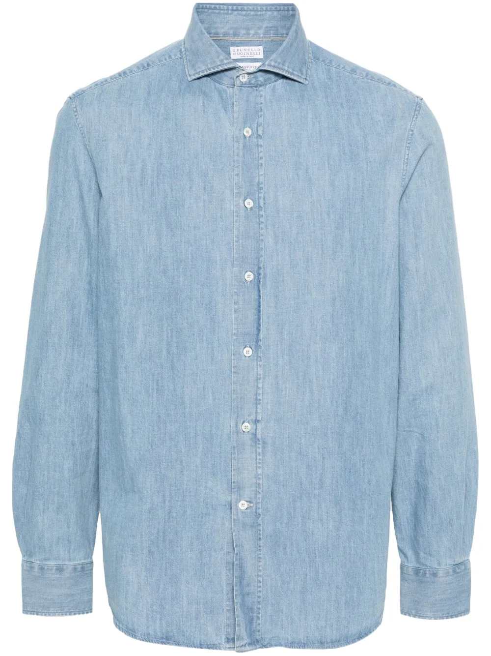 Brunello Cucinelli Men Denim Shirt