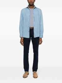 Brunello Cucinelli Men Denim Shirt