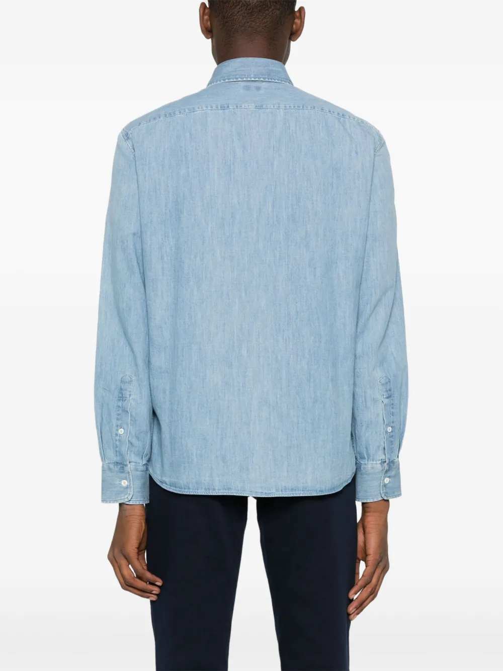 Brunello Cucinelli Men Denim Shirt