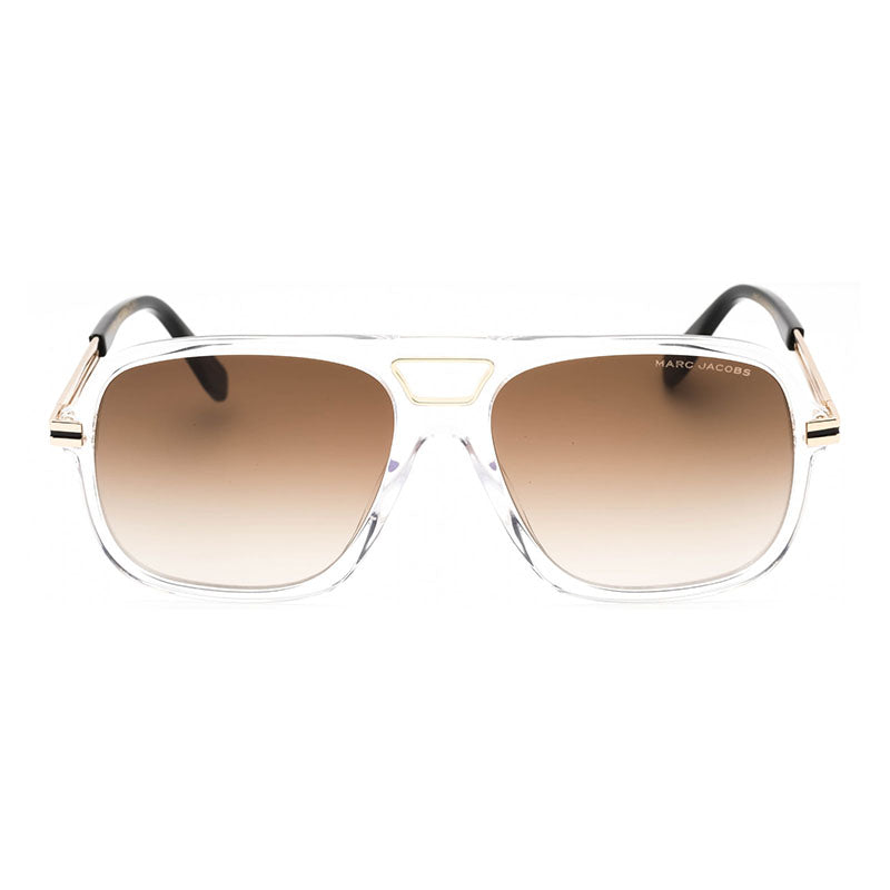 Marc Jacobs Sunglasses Aviator Full Rim, Black/Gold Frame and Grey Lens MARC415/S02M2IR