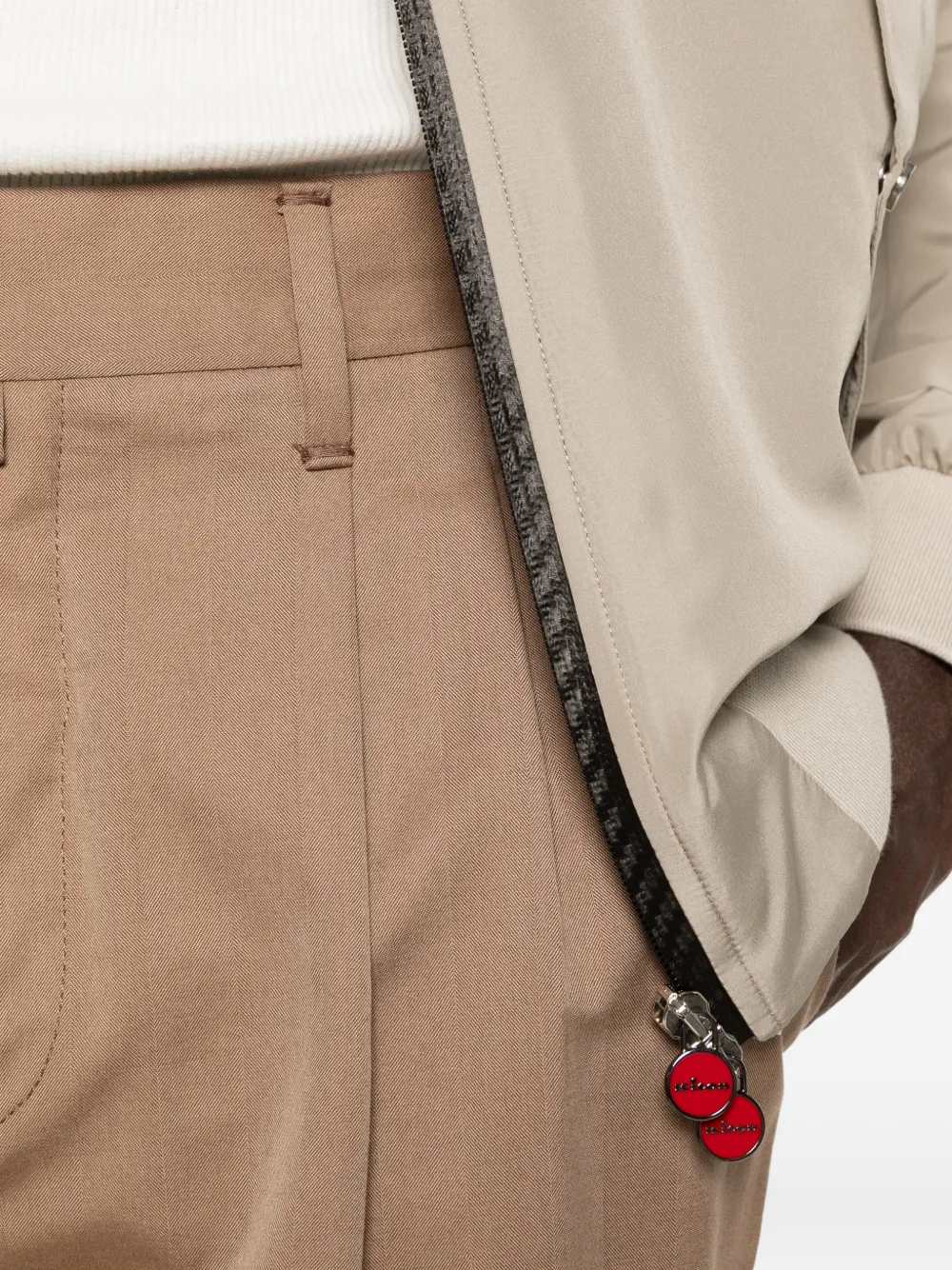 Kiton Men Zip-Up Bomber Jacket