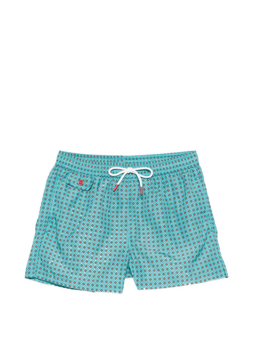 Kiton Men Geometric Print Swimsuit