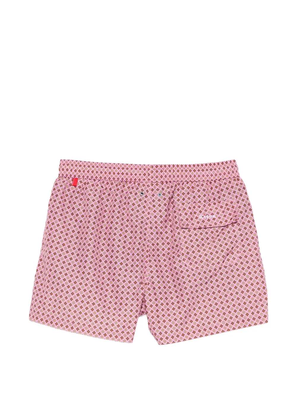 Kiton Men Geometric Print Swimsuit