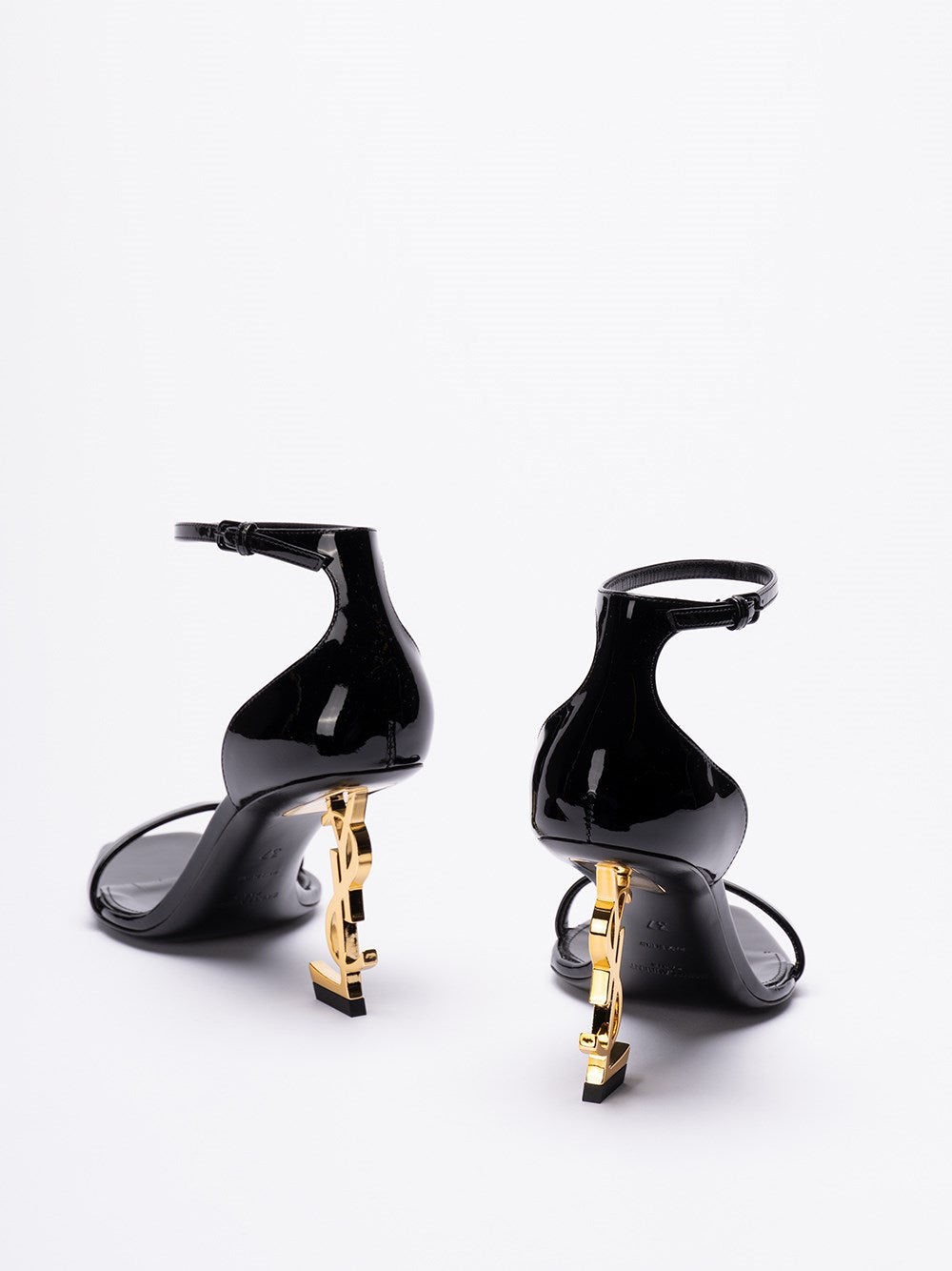 Saint Laurent Women Opyum Sandals In Patent Leather