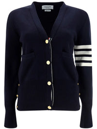 Thom Browne Women Striped Sleeve Cardigan