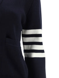 Thom Browne Women Striped Sleeve Cardigan