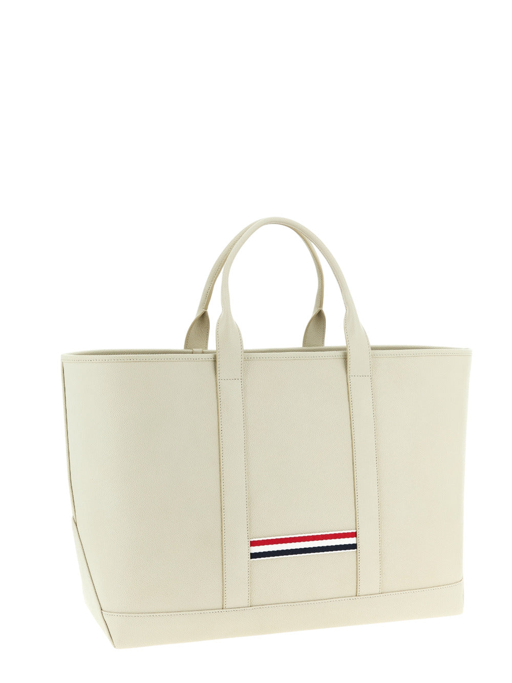 THOM BROWNE Thom Browne Women Medium Tool Bag With Perforated Hector In Grained Leather