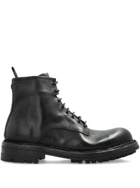 DOLCE & GABBANA Dolce & Gabbana Men Leather Lace-Up Boots