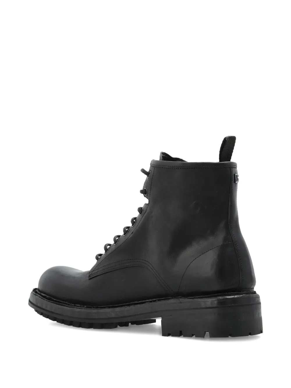 DOLCE & GABBANA Dolce & Gabbana Men Leather Lace-Up Boots