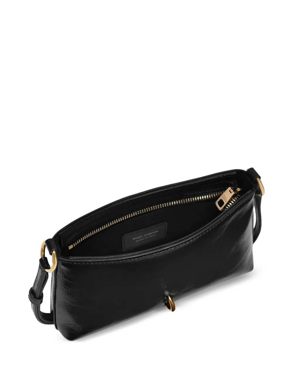 Dolce & Gabbana Women Leather Shoulder Bag With Metal Hardware