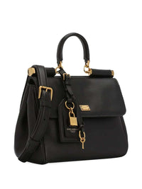 Dolce & Gabbana Women My Sicily Medium Leather Handbag With Padlock