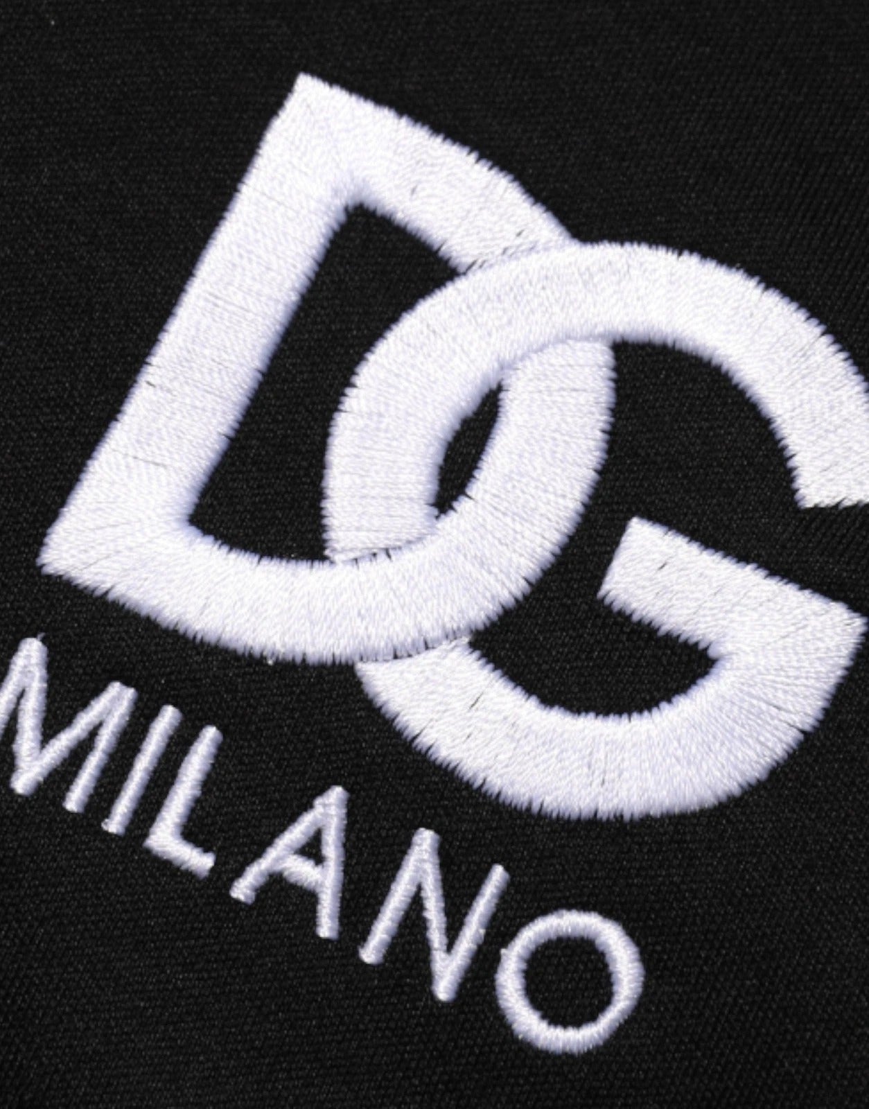 Dolce & Gabbana Black Cotton DG Logo Embroidery Top Men's T-shirt