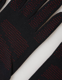 Dolce & Gabbana Black DG Logo Cotton Hands Mitten Men Men's Gloves