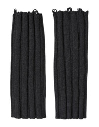 Dolce & Gabbana Black Virgin Wool Knitted Fingerless Men's Gloves