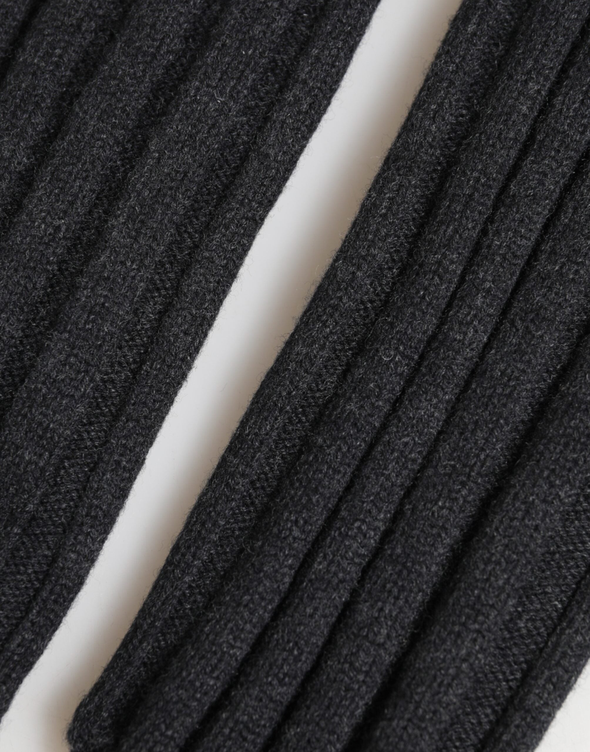 Dolce & Gabbana Black Virgin Wool Knitted Fingerless Men's Gloves