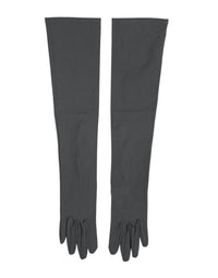 Dolce & Gabbana Dark Gray Viscose Elbow Length Mitten Men Men's Gloves